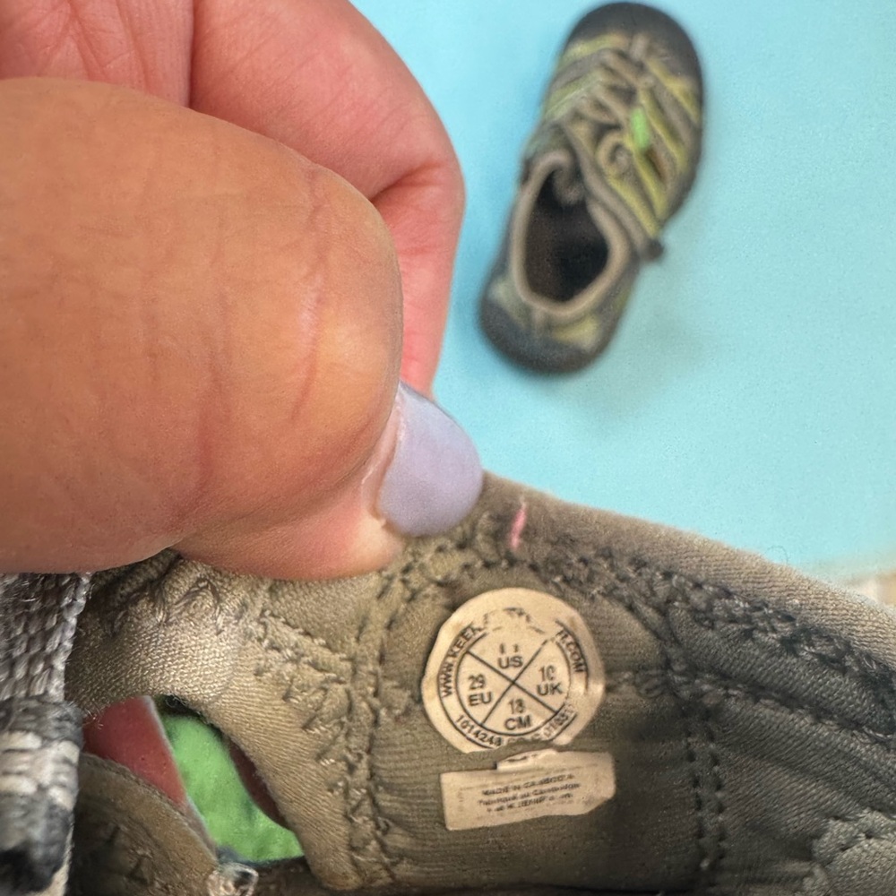 Keen Gray and Green Outdoor Sandals with Protective Toe - Picture 8 of 8